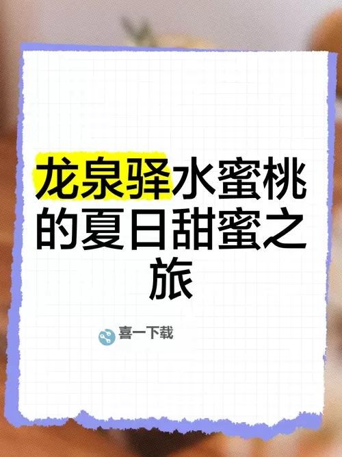 畅享夏日甜蜜时光：蜜桃福利带来的清新体验图1