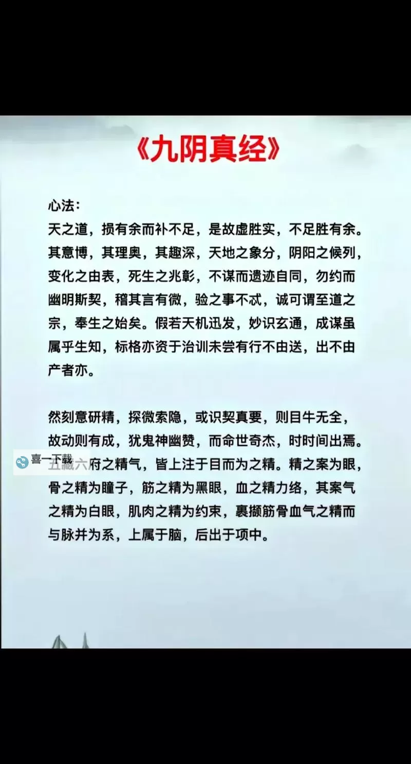 九阴真经多少g:揭秘武功秘籍的真实重量图1