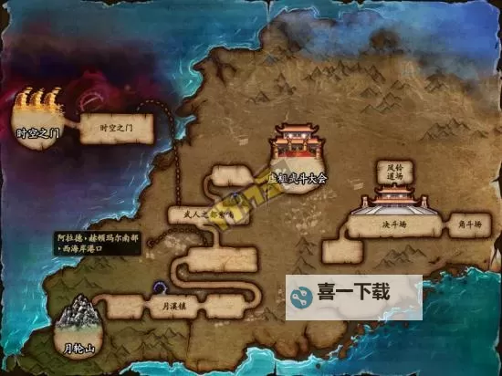 地下城西岚在哪里？详细地图与攻略指南图1