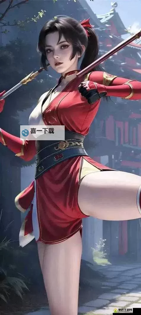 云缨拿枪奖励自己图片：勇敢与自信的完美体现图1