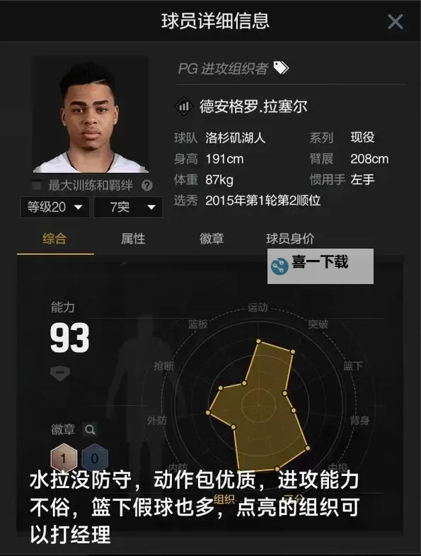 《NBA2K17》王朝模式实用手动球员推荐 王朝模式哪些球员好用图1