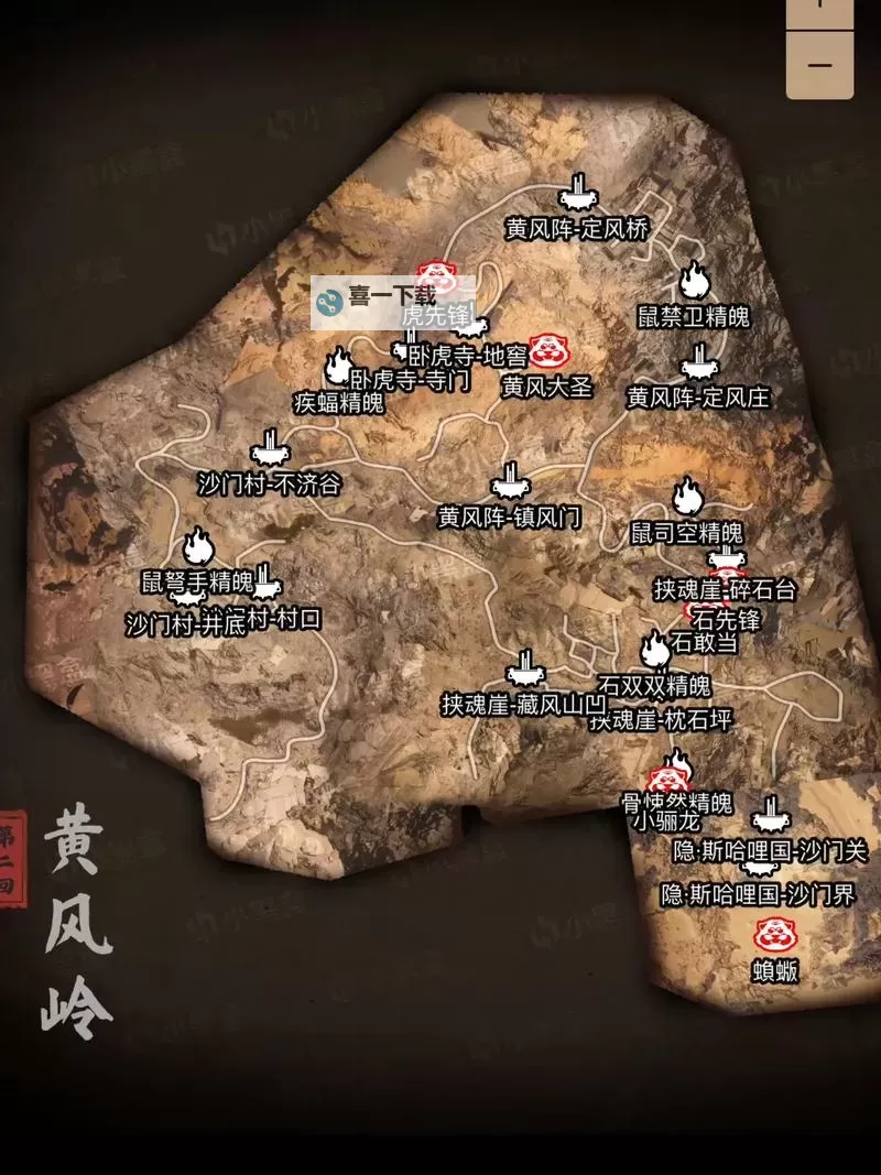 《黑神话悟空》花果山全BOSS跑图路线分享 花果山BOSS在哪里图2