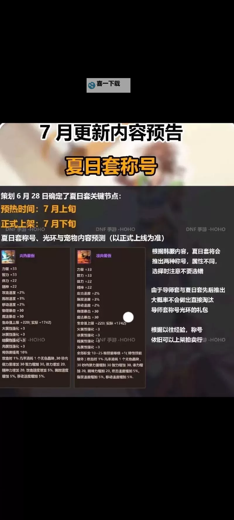 《地下城与勇士手游(DNF手游)》7月更新内容前瞻 7月底更新什么图1