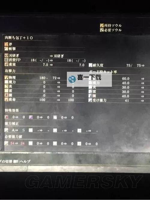 《黑暗之魂3》大剑特大剑属性补正及获得方法图1