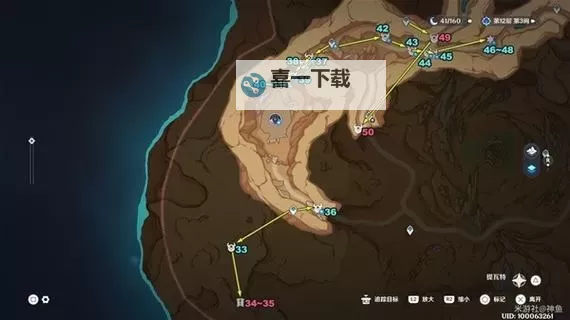 《原神》万相石采集路线分享图2