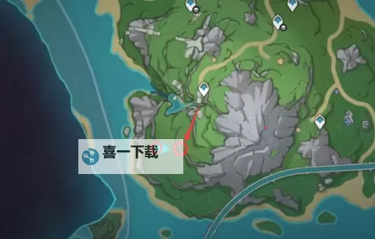 《原神》泡泡桔采集路线分享图2