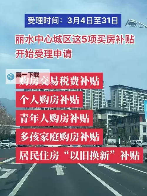 丽水市购房补贴政策全面升级 助力居民安居乐业图1