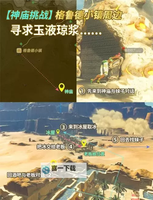 《塞尔达传说荒野之息》42神庙挑战触发位置及NPC一览图1