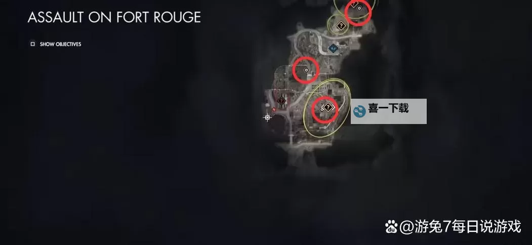 《狙击精英抵抗》第七关收集地图分享 第七关物品位置一览图1