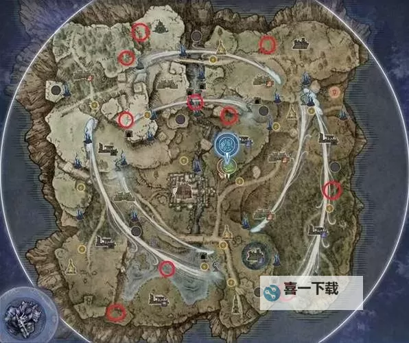 《艾尔登法环黑夜君临》跑图路线规划与BOSS挑战顺序推荐图2