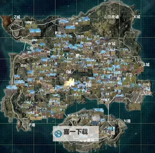 《绝地求生大逃杀》学校地形及搜索路线解析 绝地求生大逃杀学校地图图1