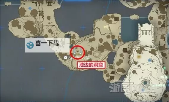 《塞尔达传说王国之泪》刷矿石赚钱方法 矿床及石头人位置图1