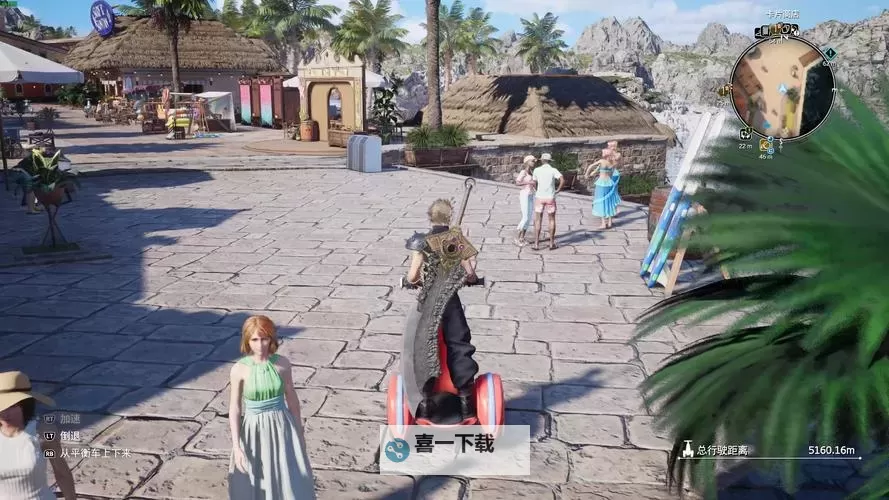 《最终幻想7重生》第六章快乐仙人掌拍照位置演示图1