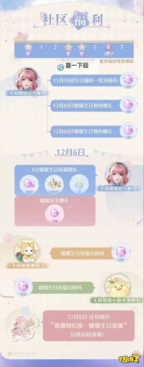 《无限暖暖》开服活动福利一览 公测兑换码分享图1