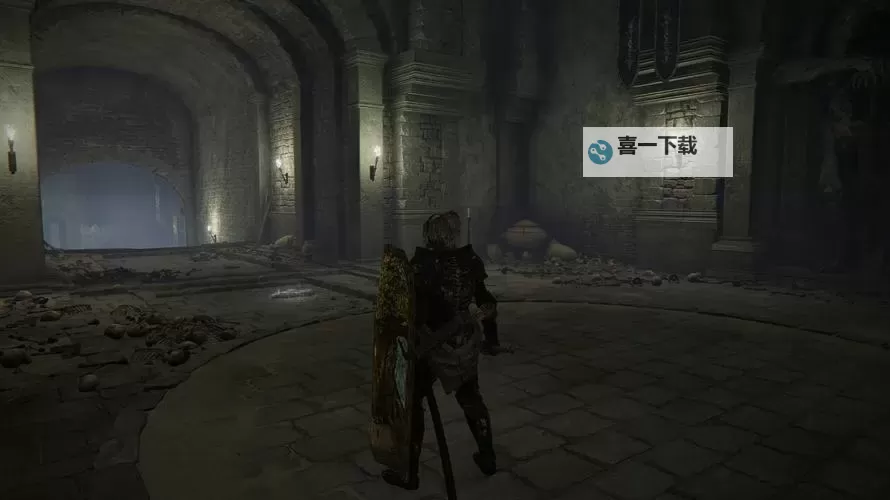 《艾尔登法环》巨人战争的英雄墓地跑图攻略图2