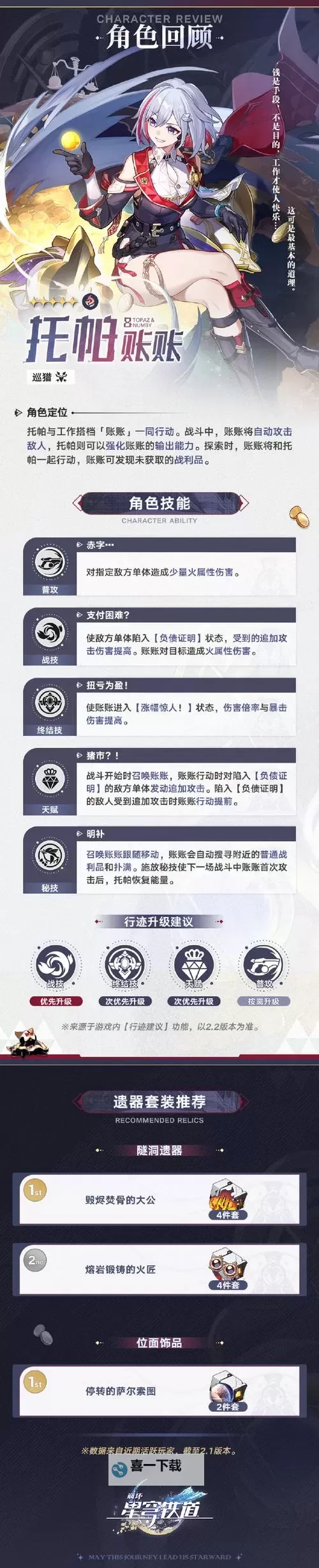 《崩坏星穹铁道》托帕培养材料一览图1