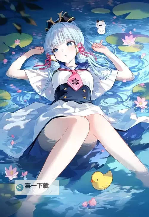 原神女性角色去内无布料无小爱心绫华：角色解析与形象展现图1