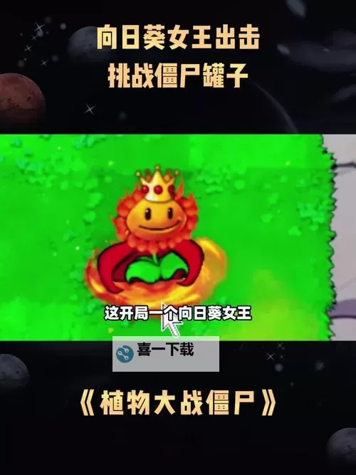 《植物大战僵尸杂交版》向日葵女王植物介绍 向日葵女王什么效果图1