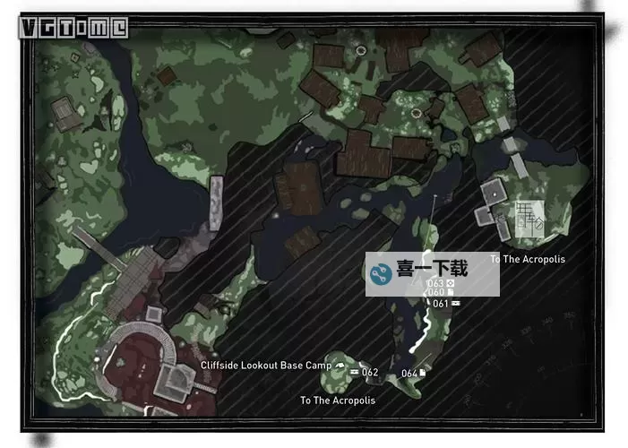 《古墓丽影崛起》地热山谷收集位置地图 地热山谷求生储藏点位置图1