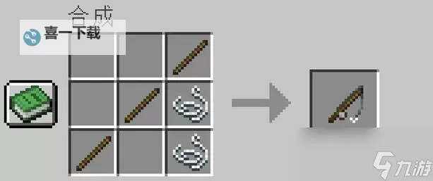 《我的世界》鱼竿制作与使用方法 我的世界鱼竿怎么做图1