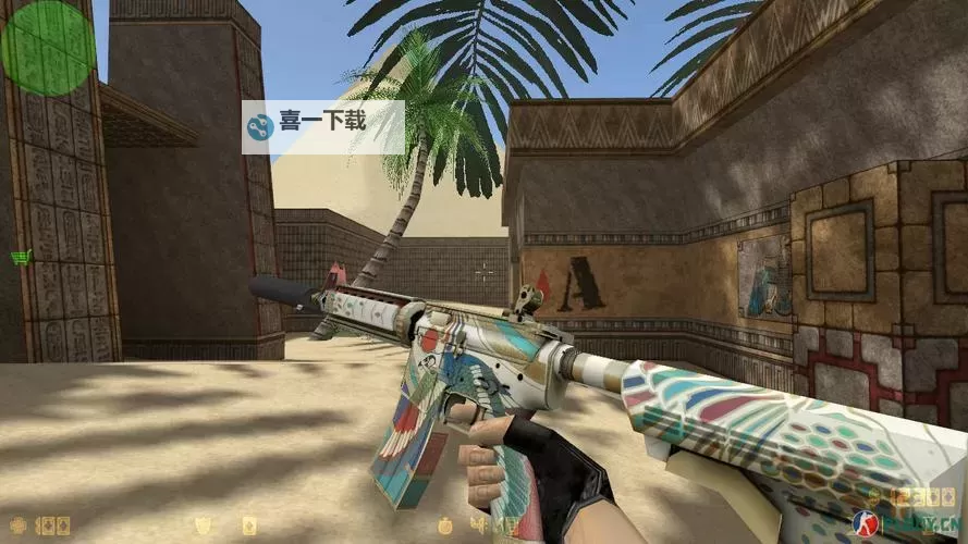 《CSGO》阿努比斯收藏品游戏内检视效果 荷鲁斯之眼M4检视效果图1