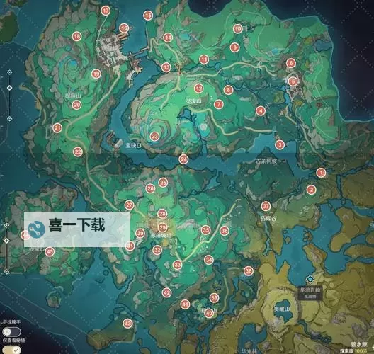 《原神》4.4全苍灵鲤位置及收集路线分享图1