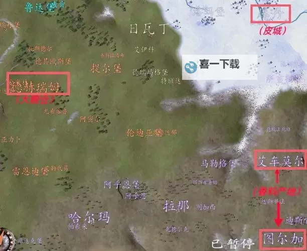 《骑马与砍杀战团》初期跑商地点一览图1