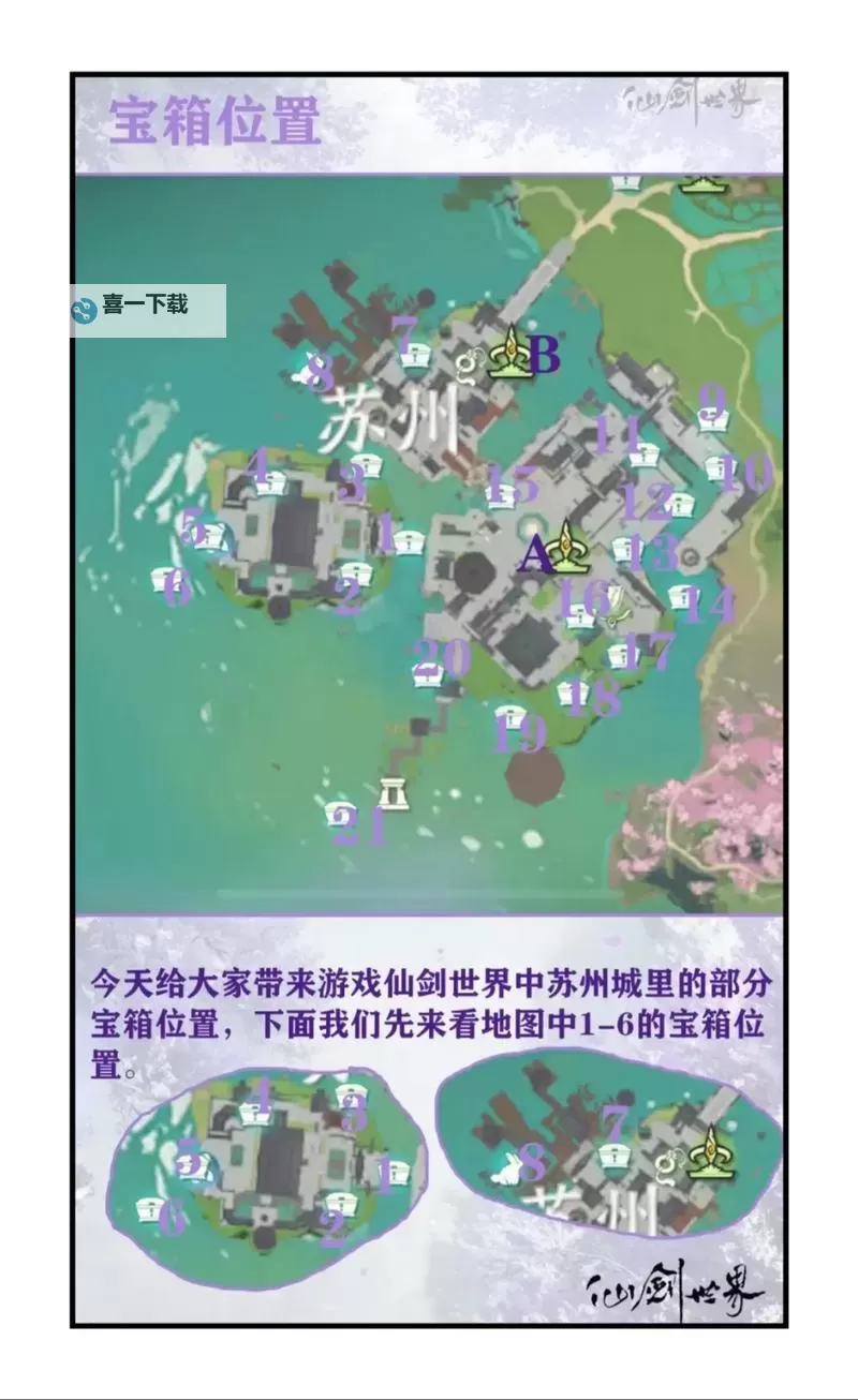 《仙剑奇侠传6》全地图 仙剑6宝箱跳跳乐及支线全地图攻略图1