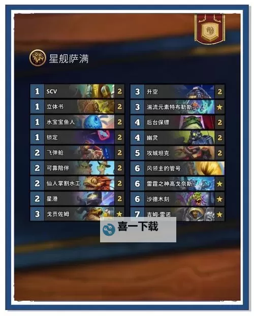 《炉石传说》星际迷你包地标术卡组分享图1