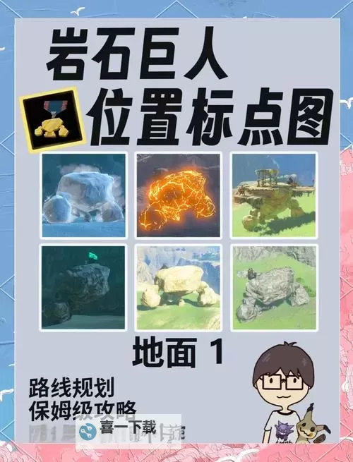 《塞尔达传说王国之泪》全岩石巨人位置分享图1